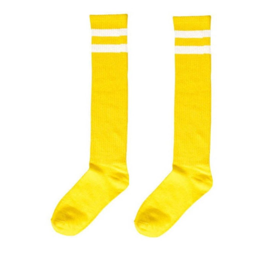 Yellow baseball knee High socks